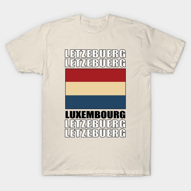 Flag of Luxembourg T-Shirt by KewaleeTee